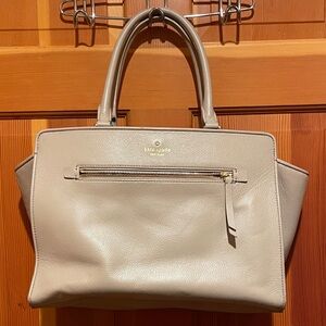 Kate Spade Taupe Satchel Bag